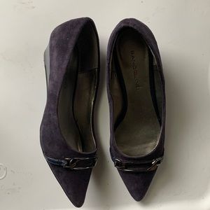 Bandolino blue suede shoes